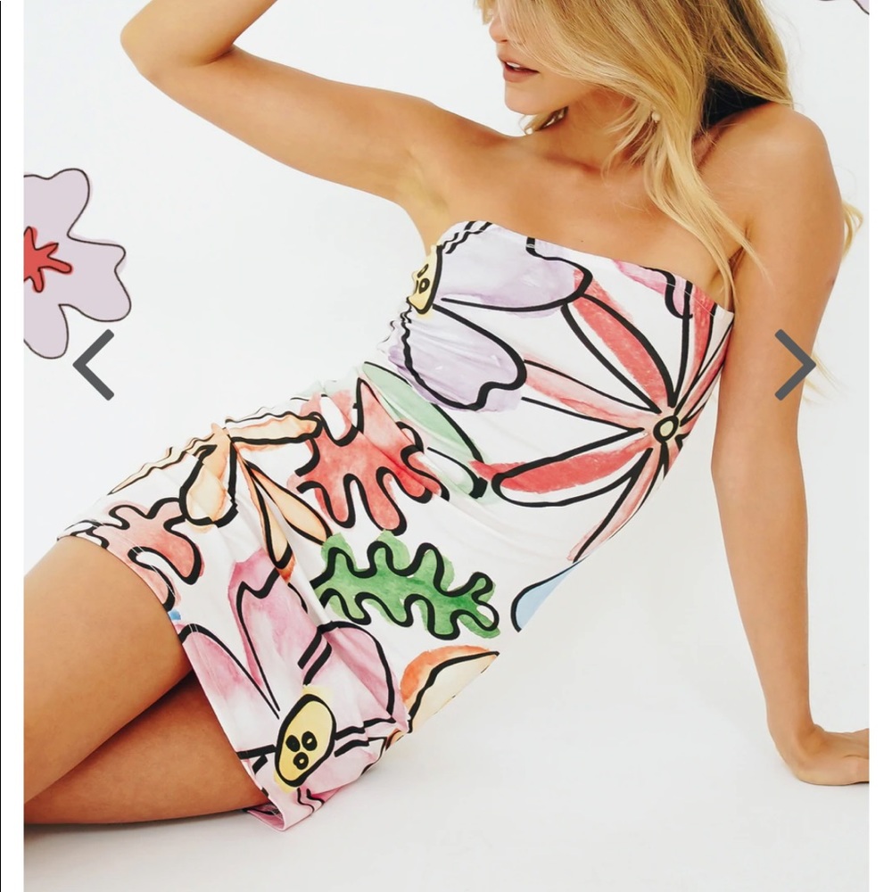 NWT Verge Girl Loving is Easy Strapless Dress